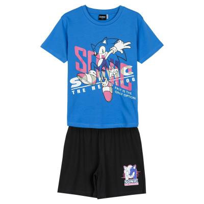 Sonic dziecięcy krótki piżama 100% bawełny
