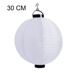 ORG.LAMPA+LED KULKA BIAŁA30