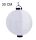 ORG.LAMPA+LED KULKA BIAŁA30