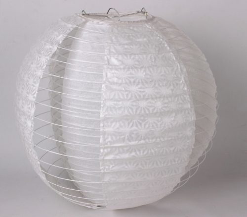PAPIER LAMPKA PODWÓJNA KULA BIAŁA 40