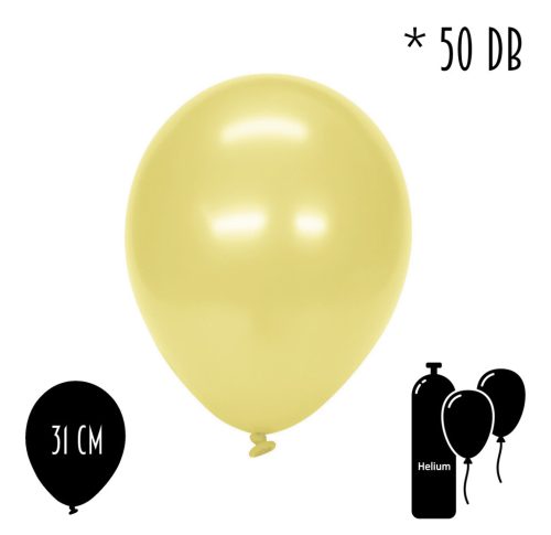 BALONIK*50 MET KREMOWY  31CM