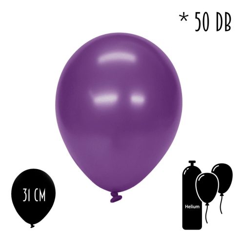 BALONIK*50 MET LAWENDOWY31CM