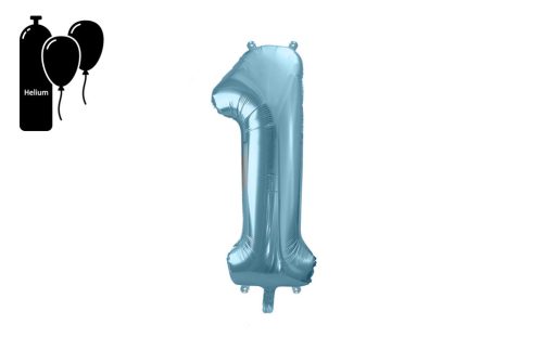 BALON METALICZNY (1) JASNONIEBIESKI 102