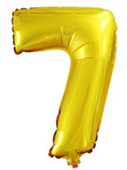 LUFI METALICZNA CYFRA "7" AR.40CM