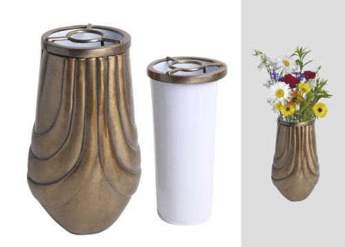 METALOWY WAZON ELIPSA KWADRATOWA 20CM