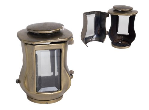 METAL ŚWIECA KOSTKA URNA 14CM