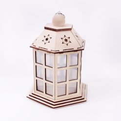 DEK.DREWNO LAMPION PAGODA NAT.21