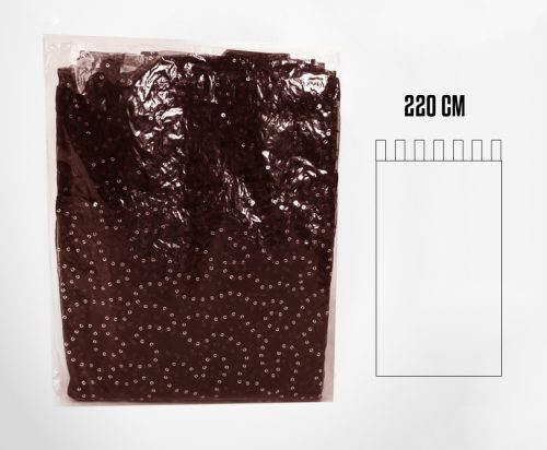 ZAWIESZKA ORGANZA BRĄZOWA/FLITR.220