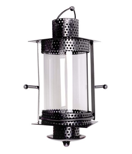METALOWA LAMPA BURZOWA WISZĄCA DUŻA