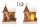 PUŁKA DOM DREWNIANY/STÓŁ/ŚWIECZNIK 18+3ŚWIECZKI 24*34