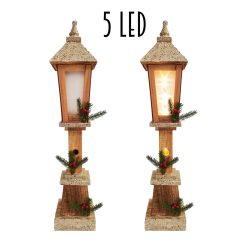 LATARNIA ULICZNA DREWNIANA ANTYKOWA+5LAMP 12*60