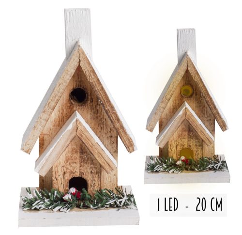 DRZEWO PODWÓJNY DOM+1LED+KOMIN 20