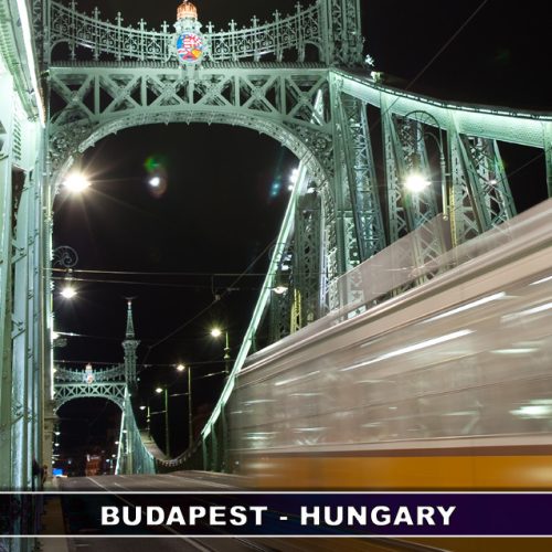 HM.PAMIĄTKA MOST ELŻBIETY W BUDAPESZCIE 6*6