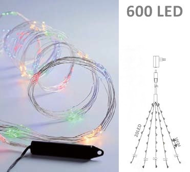 LED ZEWNĘTRZNY KUBEK DR.600L.CO.8F+T