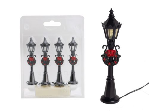LED ŚWIECZNIK*4+KOSZ.12CM