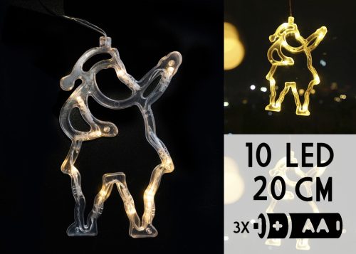 LED MIKOŁAJ 10LED  20CM  WW