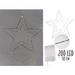 ŚWIATŁO DRUTU PODWÓJNA GWIAZDA 200L58