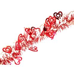 BOA SZEROKI+SERCE CZERWONY9CM*2M