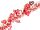 BOA SZEROKI+SERCE CZERWONY9CM*2M