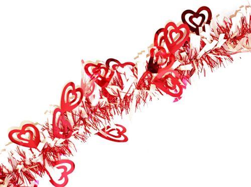 BOA SZEROKI+SERCE CZERWONY9CM*2M