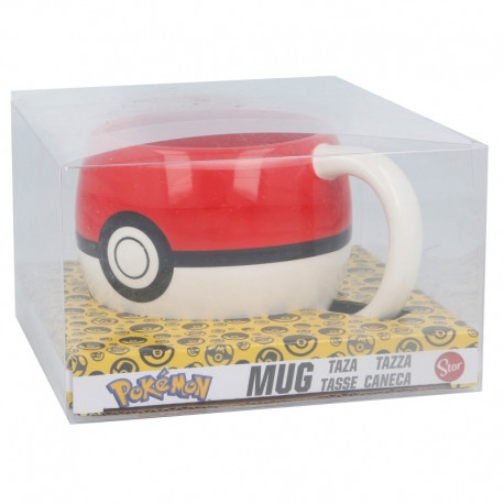 Kubek 3D z dolomitu 450ml w pudełku prezentowym Pokémon Pokéball