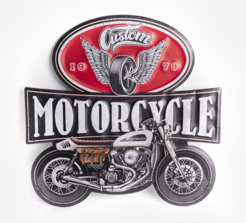 METALOWA TABLICA MOTOCYKL 45*45