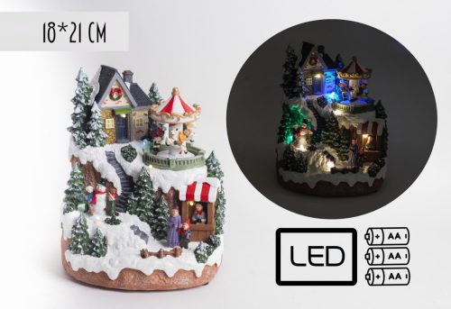 WIEŚ+OKRĄGŁE LED+RUCHOME 18*21