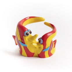 P.MOBILNY RYBA*2 CZERW-SZARY8CM