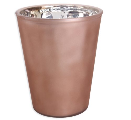 Okrągły stojak na kwiaty brązowy metaliczny 16*19