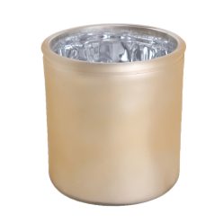 Okrągła doniczka złoty metaliczny 12*12
