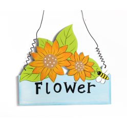 DRZWI LOGO.KWIAT FLOWER NIEBIESKI14