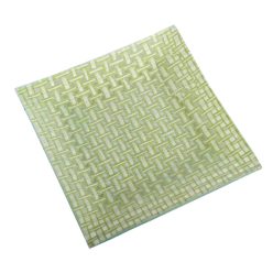 POT RAFFIA GRID GREEN 20
