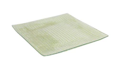 POT RAFFIA GRID GREEN 25