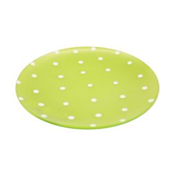 POT ROUND/DOTTED GREEN 20
