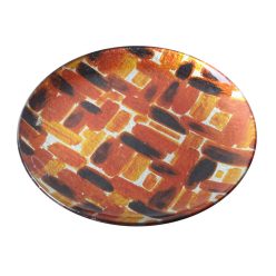 POT ROUND ORANGE 25
