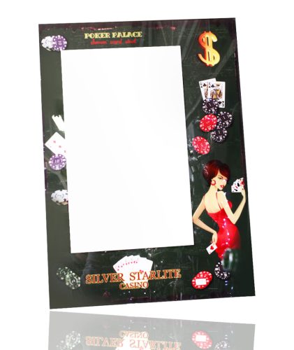 LUSTRO SZKLANE POKER+DAMSKIE 50*70