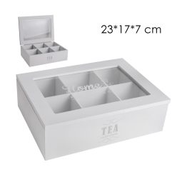 PUŁKA+KUBEK HERBATY 6R.BIAŁY 23*17*7