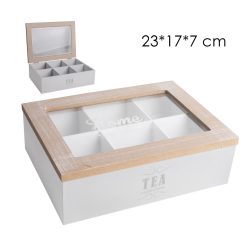 PUŁKA+KUBEK HERBATY 6R.BIAŁY/N23*17*7