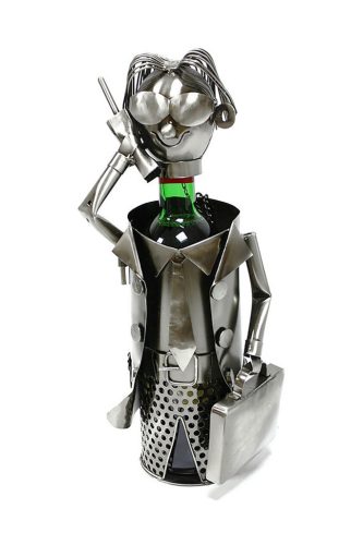 METALOWY UCHWYT NA BUTELKĘ DO SKLEPU 11*33