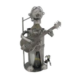 METALOWA BUTELKA Z GITARZYSTĄ I PSEM