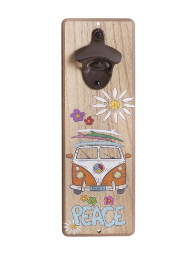 PUZZLE Z DREWNA OTWIERACZ DO PIWA PEACE 10*30*4