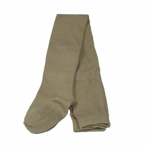 Bawełniane rajstopy dla niemowląt - jednokolorowe rajstopy - 80-86 - khaki - Evidence