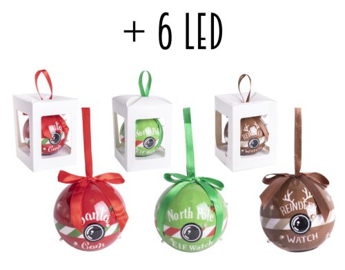 KULA+6LED CZERWONO-ZIELONO-BIAŁY 3SDD80