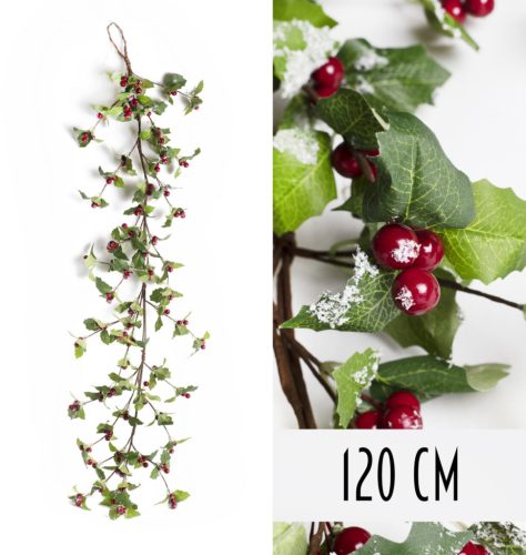 GIRLANDA JAGODA+LIŚCIE PIR.120