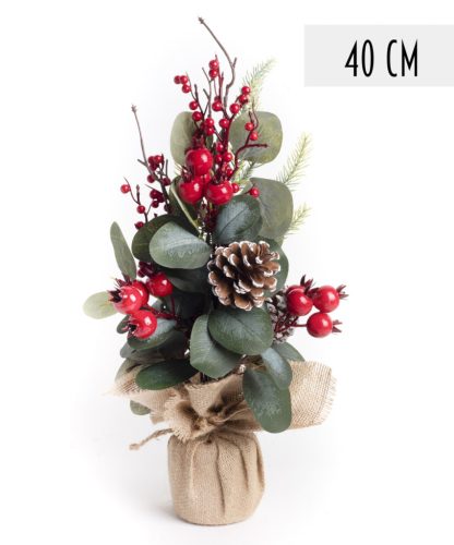 DEKORACYJNA OZDOBA GUAVA + SZYSZKI PIR.40