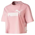 Puma damska koszulka sportowa z wysoką zawartością bawełny - jasnoróżowa - L