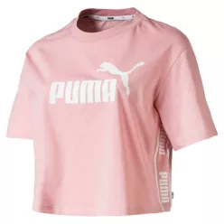   Puma damska koszulka sportowa z wysoką zawartością bawełny - jasnoróżowa - L