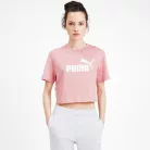 Puma damska koszulka sportowa z wysoką zawartością bawełny - jasnoróżowa - L