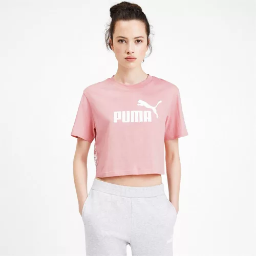 Puma damska koszulka sportowa z wysoką zawartością bawełny - jasnoróżowa - L