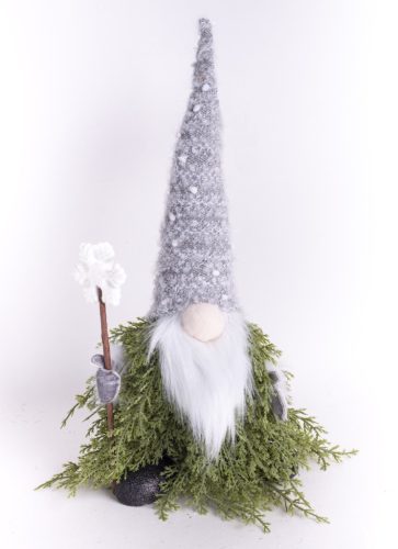 DEK. SZARY ELF + ŚNIEŻYNKA ZIELONO/NIEBIESKA 35
